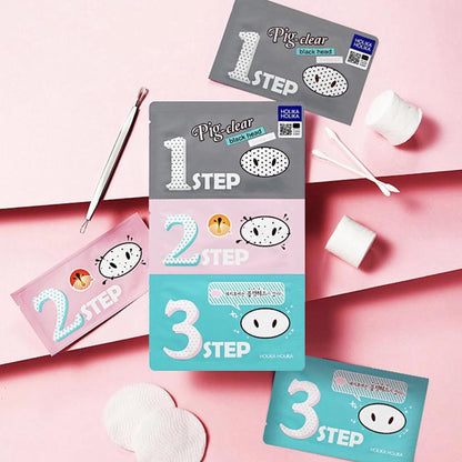 Holika Holika - Pig Nose Clear Blackhead 3 step kit (1 pza)